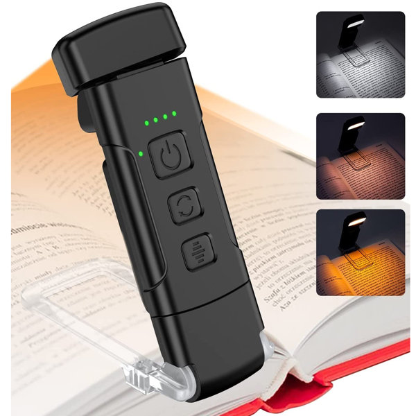 OAK DECOR BLAZE Book Light With Timer, Usb Rechargeable Reading Light
